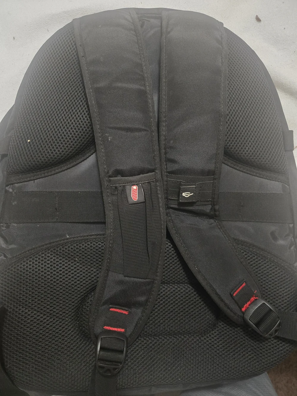 Black Men's Backpack with Usb Charger and Lock